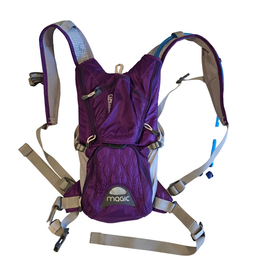 CamelBak Magic Women Hydration Pack 70oz 2L Purple Grey Mountain Bike Backpack